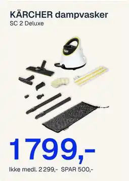 Jernia KÄRCHER dampvasker tilbud
