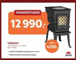 Byggmakker VEDOVN Jøtul F602 Eco sort lakk tilbud
