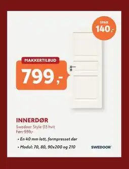 Byggmakker INNERDØR tilbud