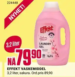 Europris EFFEKT VASKEMIDDEL tilbud