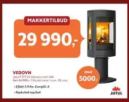 Byggmakker VEDOVN Jøtul F373 V2 Advance sort lakk tilbud