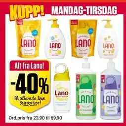 Europris Alt fra Lano tilbud