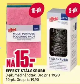 Europris EFFEKT STÅLSKRUBB tilbud