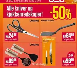 Europris Alle kniver og kjøkkenredskaper tilbud