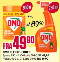 Europris OMO FLEKKFJERNER tilbud