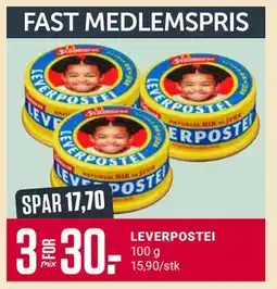 Europris LEVERPOSTEI, Medlemspris tilbud