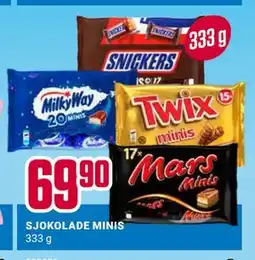 Europris SJOKOLADE MINIS tilbud