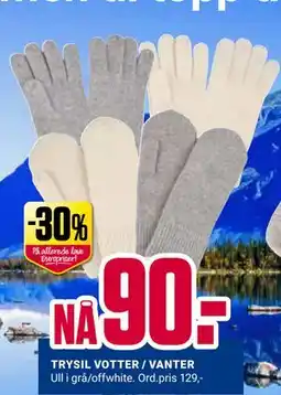 Europris TRYSIL VOTTER / VANTER tilbud