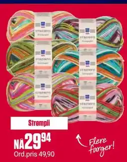 Europris Strømpii garn tilbud