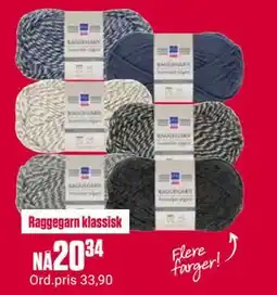 Europris Raggegarn klassisk garn tilbud