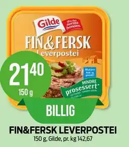 Kiwi FIN&FERSK LEVERPOSTEI tilbud