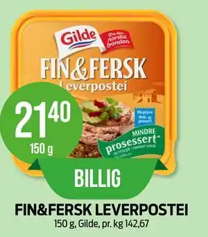 Kiwi FIN&FERSK LEVERPOSTEI tilbud