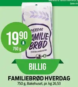 Kiwi FAMILIEBRØD HVERDAG tilbud