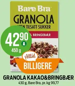 Kiwi GRANOLA KAKAO&BRINGBÆR tilbud