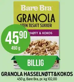 Kiwi GRANOLA HASSELNØTT&KOKOS tilbud