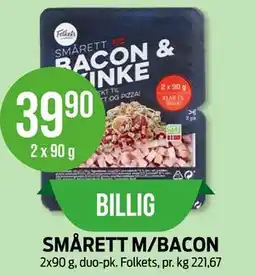 Kiwi SMÅRETT M/BACON tilbud