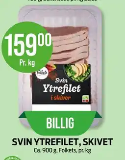 Kiwi SVIN YTREFILET, SKIVET tilbud