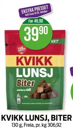 Kiwi KVIKK LUNSJ, BITER tilbud