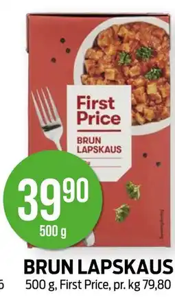Kiwi BRUN LAPSKAUS tilbud