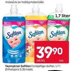 Rusta Tøymykner Softlan tilbud