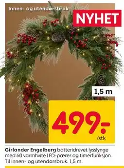 Rusta Girlander Engelberg tilbud