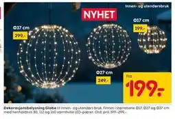 Rusta Dekorasjonsbelysning Globe tilbud