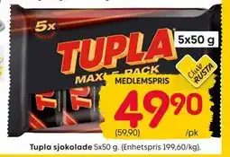 Rusta Tupla sjokolade, Medlemspris tilbud