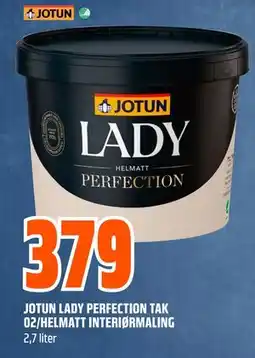 Obs Bygg JOTUN LADY PERFECTION TAK 02/HELMATT INTERIØRMALING tilbud