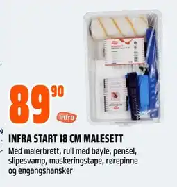 Obs Bygg INFRA START 18 CM MALESETT tilbud
