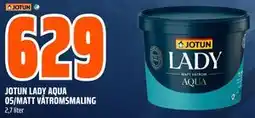 Obs Bygg JOTUN LADY AQUA 05/MATT VÅTROMSMALING tilbud