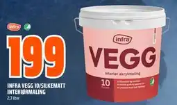 Obs Bygg INFRA VEGG 10/SILKEMATT INTERIØRMALING tilbud
