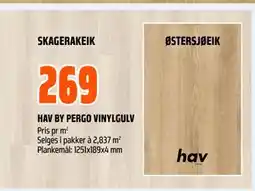 Obs Bygg HAV BY PERGO VINYLGULV tilbud