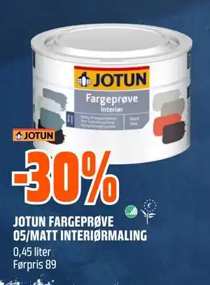 JOTUN FARGEPRØVE 05/MATT INTERIØRMALING