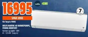 WILFA NARVIK 40 VARMEPUMPE, FERDIG MONTERT