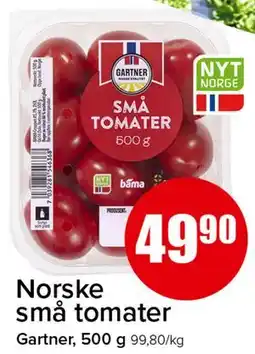 Spar Norske små tomater tilbud