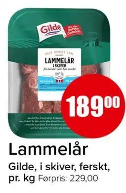 Spar Lammelår tilbud