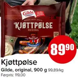 Spar Kjøttpølse tilbud