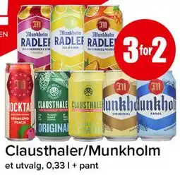 Spar Clausthaler/Munkholm tilbud