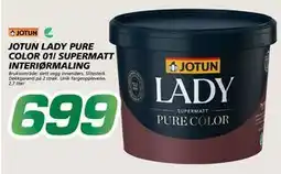Coop Byggmix JOTUN LADY PURE COLOR 01/ SUPERMATT INTERIØRMALING tilbud