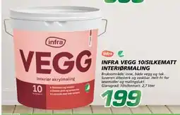 Coop Byggmix INFRA VEGG 10/SILKEMATT INTERIØRMALING tilbud