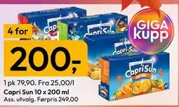Gigaboks Capri Sun 10 x 200 ml tilbud