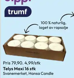 Gigaboks Telys Maxi 16 stk tilbud