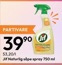 Gigaboks Jif Naturlig såpe spray tilbud