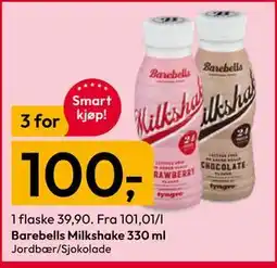 Gigaboks Barebells Milkshake tilbud