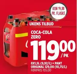 Meny COCA-COLA ZERO tilbud