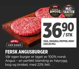 Meny FERSK ANGUSBURGER tilbud