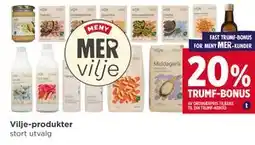 Meny Vilje-produkter tilbud