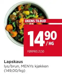 Meny Lapskaus tilbud