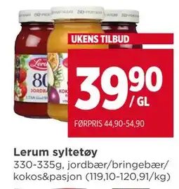 Meny Lerum syltetøy tilbud