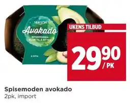 Meny Spisemoden avokado tilbud